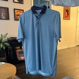 Greyson Navy and Light Blue Polo Shirt